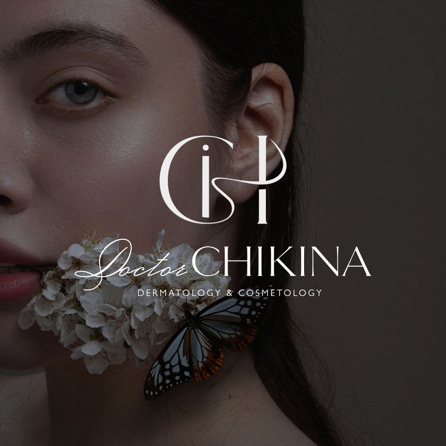 Logo and design development for brand Dr. Chikina